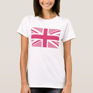 Camiseta ~ de Union Jack en rosas femeninos