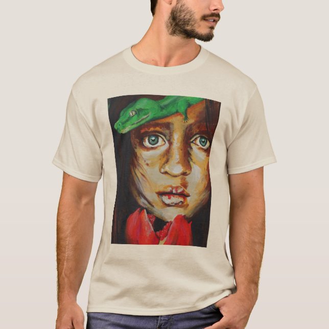 Camiseta de unisex/hombres - Eva y el clásico serp (Anverso)