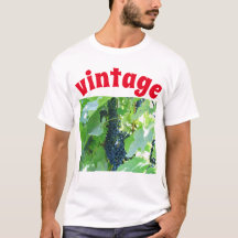 Camiseta de uvas azules vintage