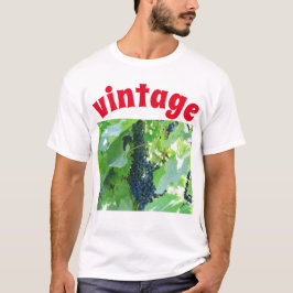 Camiseta de uvas azules vintage