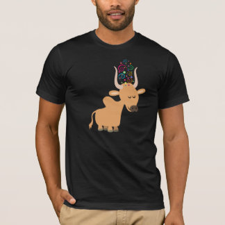 Camiseta de vaca Brahman feliz linda