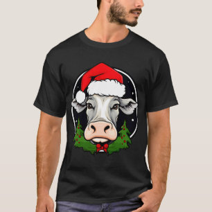Camiseta de vaca de Papá Noel