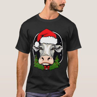 Camiseta de vaca de Papá Noel