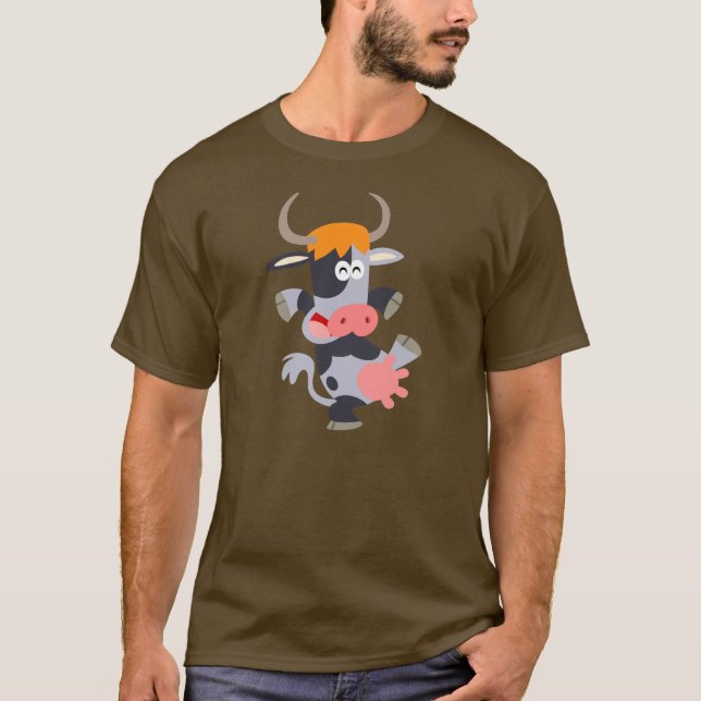 Camiseta de vaca de Personalizado de baile lindo (Anverso)