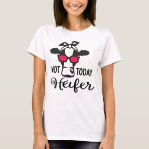 Camiseta de Vaca Divertida No Hoy Novilla Granja G