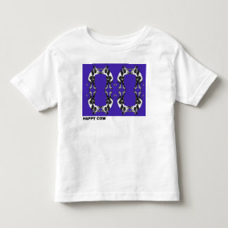camiseta de vaca feliz para niños pequeños