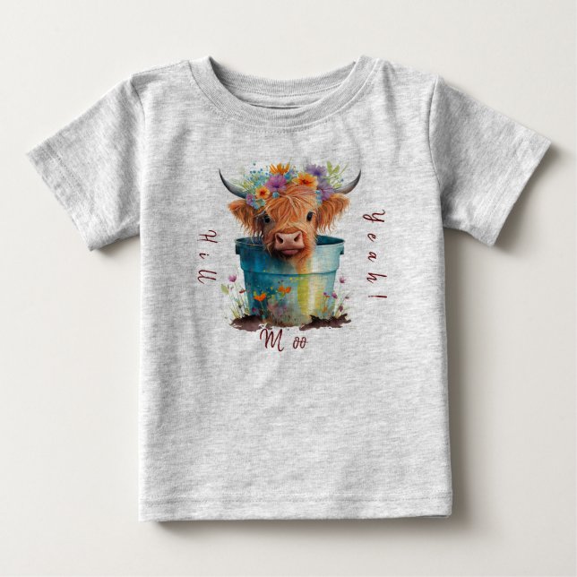 Camiseta de vaca Highland (Anverso)