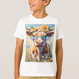 Camiseta 🐄 de vaca hippie ✌️ | Moo-d de amor