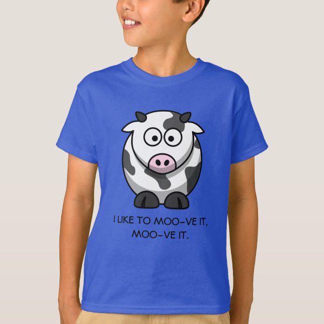 Camiseta de vaca linda (Anverso)