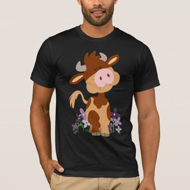 Camiseta de vaca Personalizado de masticar (Anverso)