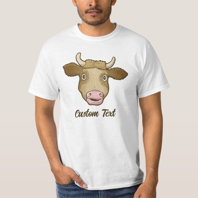 Camiseta de vaca sorprendida (Anverso)