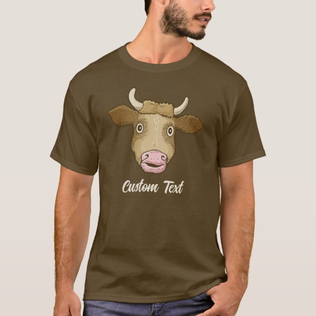 Camiseta de vaca sorprendida (Anverso)