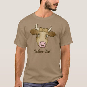 Camiseta de vaca sorprendida