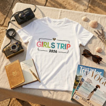 Camiseta de Vacaciones a Juego para Viaje de Chica
