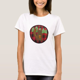 Camiseta de vacaciones de ardilla del bosque a cua