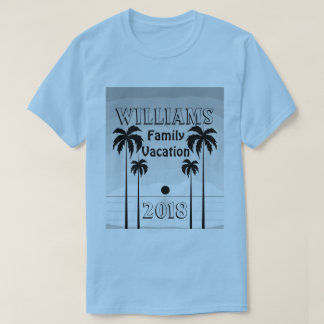 Camiseta de vacaciones de Beach Sunset Family