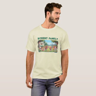 Camiseta de vacaciones de camping linda con apelli