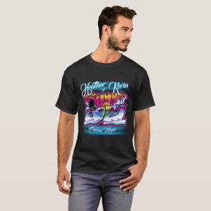Camiseta de vacaciones de verano en el aerógrafo
