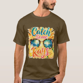 Camiseta de vacaciones de verano tropical.
