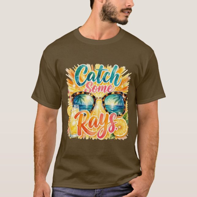 Camiseta de vacaciones de verano tropical. (Anverso)