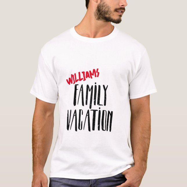 Camiseta de vacaciones familiares (Anverso)