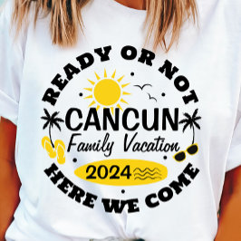 Camiseta de vacaciones familiares de Cancún person