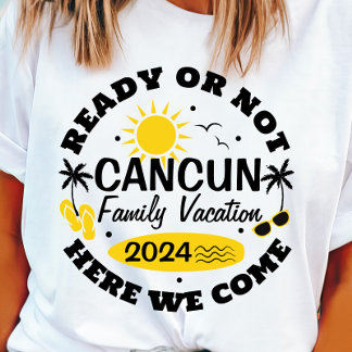 Camiseta de vacaciones familiares de Cancún person