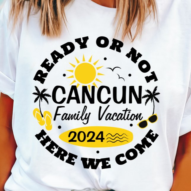 Camiseta de vacaciones familiares de Cancún person (Cancun Family Vacation 2024 T-shirt)