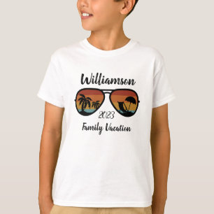 Camiseta de vacaciones familiares personalizadas