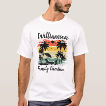 Camiseta de vacaciones familiares personalizadas