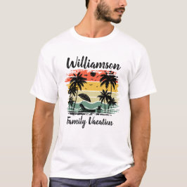 Camiseta de vacaciones familiares personalizadas