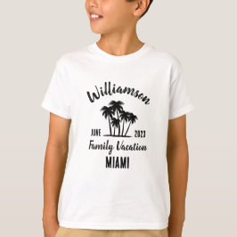 Camiseta de vacaciones familiares personalizadas