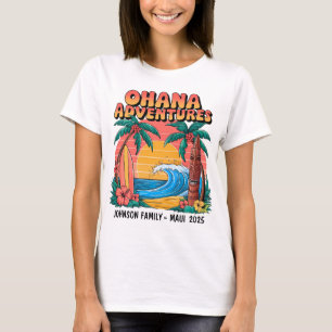 Camiseta de vacaciones para familias de personaliz