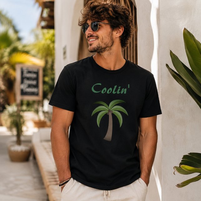 Camiseta de vacaciones tropicales de palma refresc (Subido por el creador)
