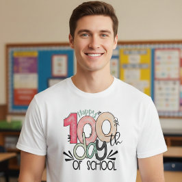 Camiseta de valor de celebración de 100 días de es