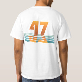 Camiseta de valor de dos caras para hombre Sunset