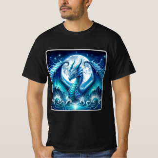 Camiseta de valor de dragón marino cósmico