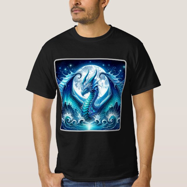 Camiseta de valor de dragón marino cósmico (Anverso)