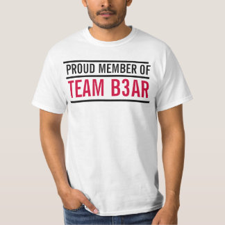 CAMISETA DE VALOR DE MIEMBROS DE TEAMB3AR