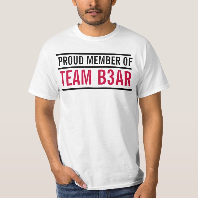 CAMISETA DE VALOR DE MIEMBROS DE TEAMB3AR (Anverso)
