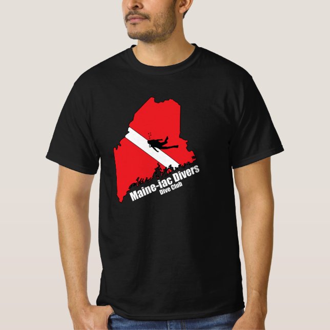 Camiseta de valor del logotipo de Divers Maineiac  (Anverso)