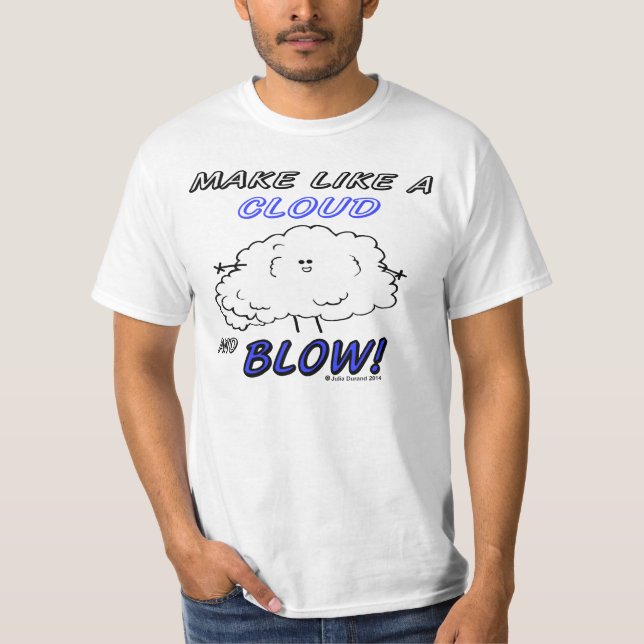Camiseta de valor "Fudsy Faces" como nube (Anverso)