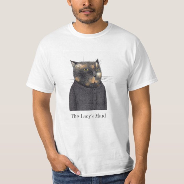 Camiseta de valor masculina de LADY'S MAID CAT (Anverso)