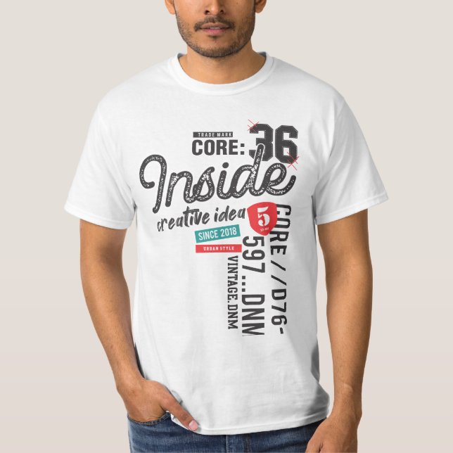 Camiseta de valor para hombre (Anverso)