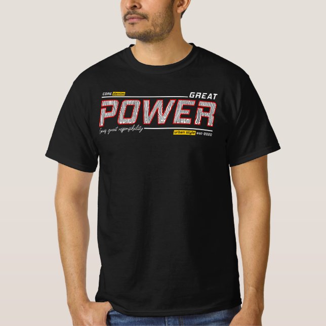 Camiseta de valor para hombres (Anverso)