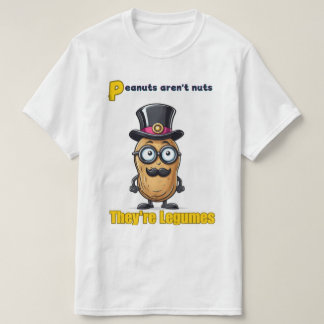 Camiseta de valor para hombres de cacahuete