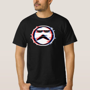 Camiseta de valor para hombres de Glitch