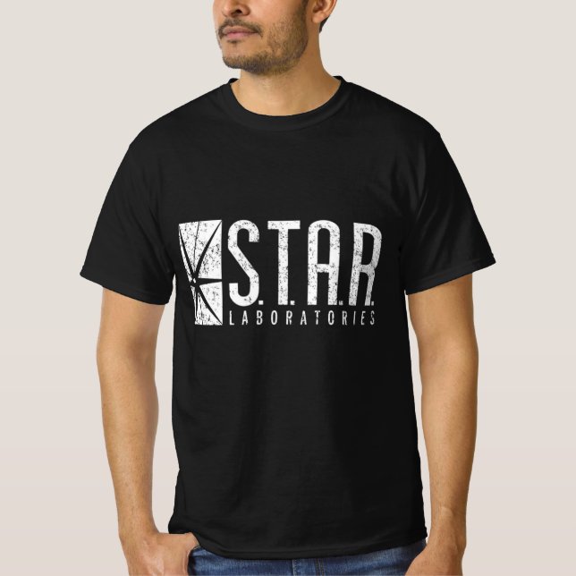 Camiseta de valor para hombres de Star Lab (Anverso)