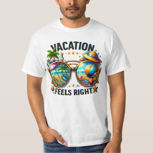 Camiseta de valor para hombres Vacation Feels Righ