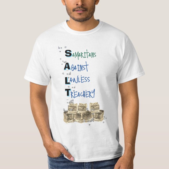 Camiseta de valor político anti-hielo (SALT) - Sal (Anverso)